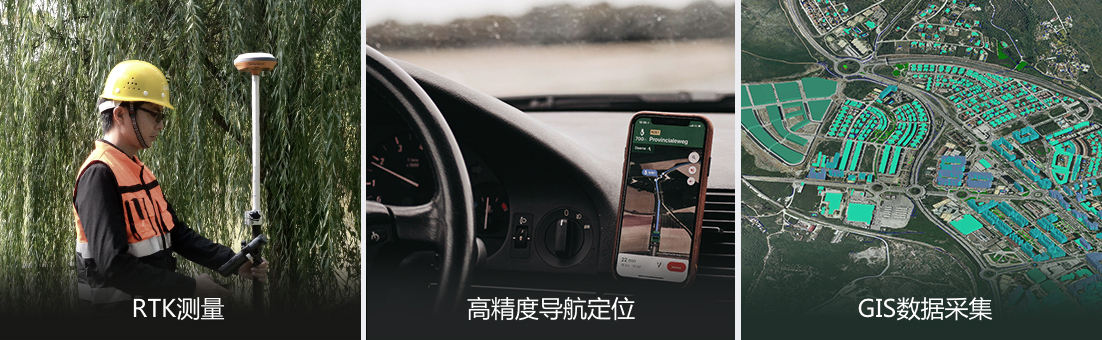 適用于RTK測(cè)量、高精度導(dǎo)航定位、GIS數(shù)據(jù)采集